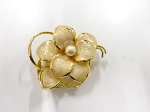 アンティーク　パール　帯留め